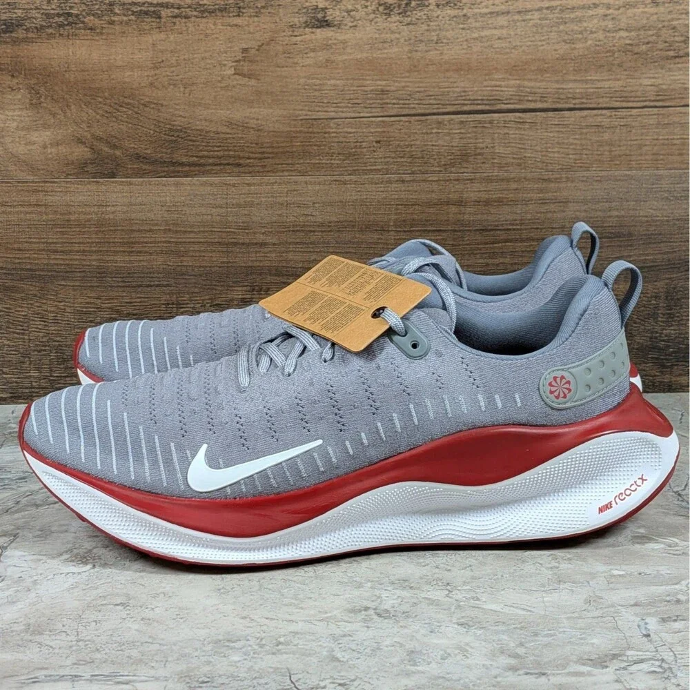 Nike ReactX Infinity Run 4 TB Men's 15 Grey White Red Running Shoes FJ1221-013